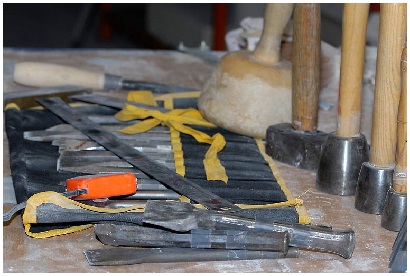 Les outils du tailleur de pierre marbrier